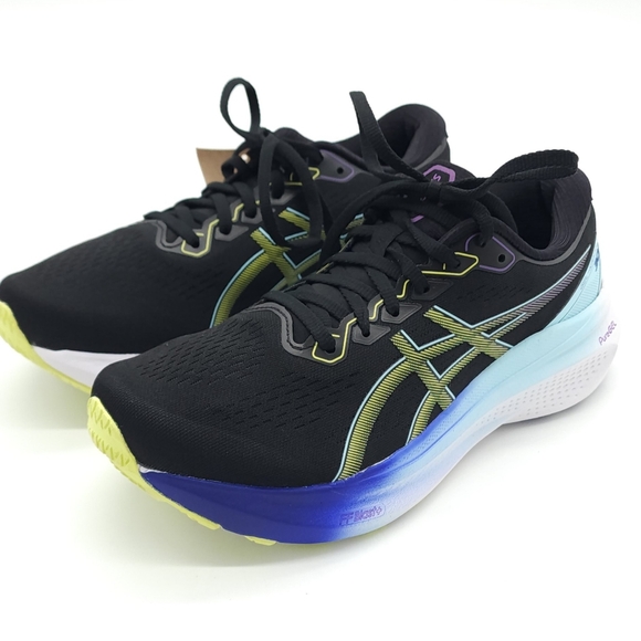 ASICS Women's Black/Glow Yellow GEL-KAYANO 30 Running Shoes Size US 8.5 - Picture 4 of 10